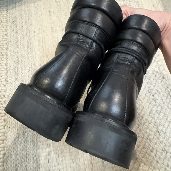 YSL Saint Laurent Paris Black Combat Boots size:36 - Picture 3 of 9